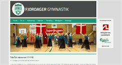 Desktop Screenshot of fjordager-gymnastik.dk