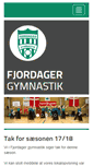 Mobile Screenshot of fjordager-gymnastik.dk